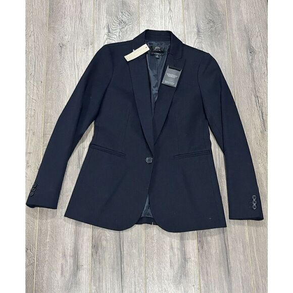 NEW J CREW Parke blazer in bi-stretch cotton SZ 0 - Picture 7 of 7
